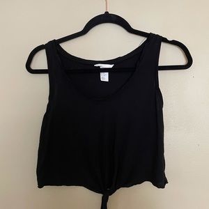 H&M Black Crop Top XS